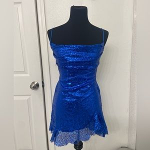 Lucy in the Sky Kailani Sequin Cowl Neck Dress